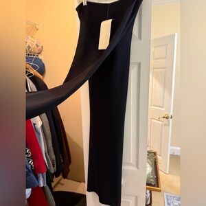 Elegant Crepe Black Wide-Leg Pants by Mica, NWT size 6